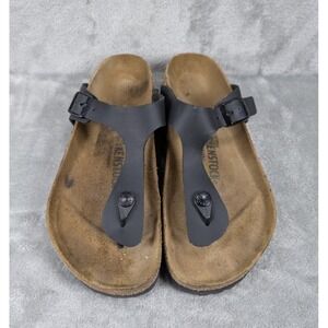 Birkenstock Gizeh Thong Sandals Women's Size US Women 9 Men 7 Bronze Brown EUC